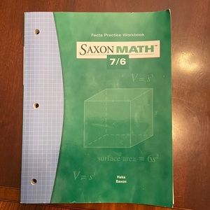 Saxon Math 7/6 Workbook
